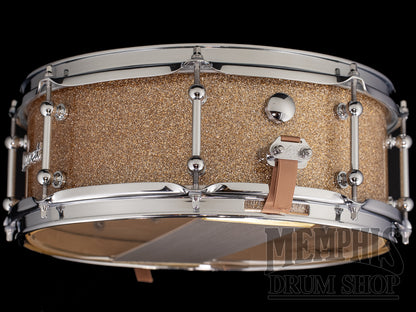 Dunnett Classic 14x5.5 StereoPly Maple/Poplar Snare Drum - B20 Copper Sparkle
