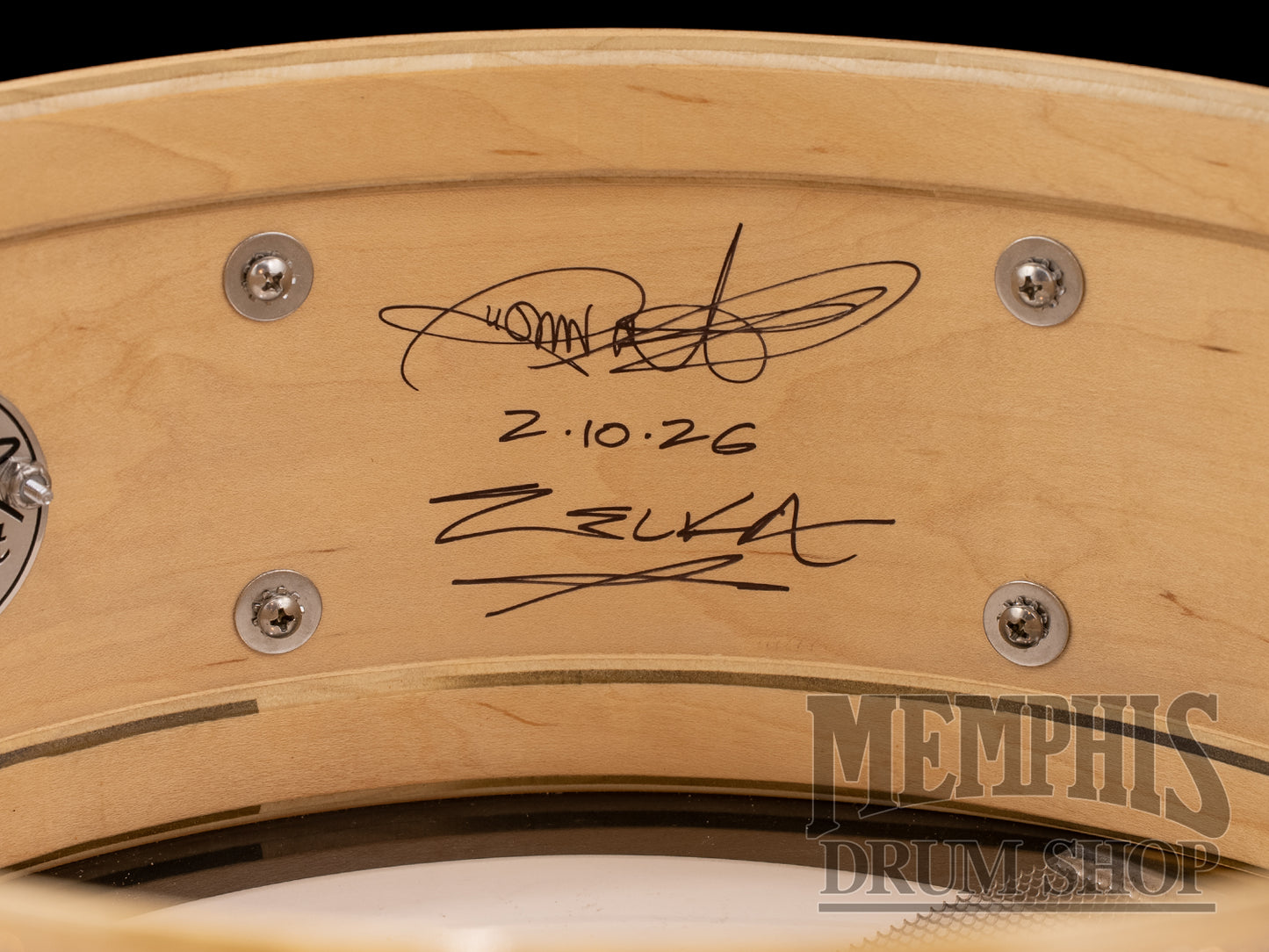 Dunnett Classic 14x5.5 StereoPly Maple/Poplar Snare Drum - B20 Copper Sparkle