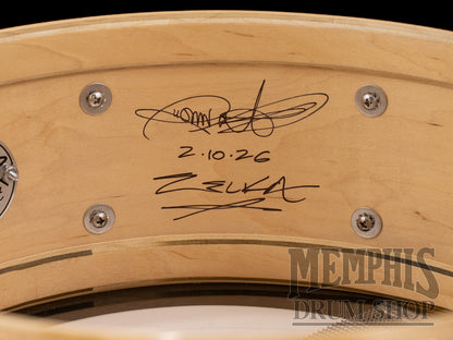 Dunnett Classic 14x5.5 StereoPly Maple/Poplar Snare Drum - B20 Copper Sparkle