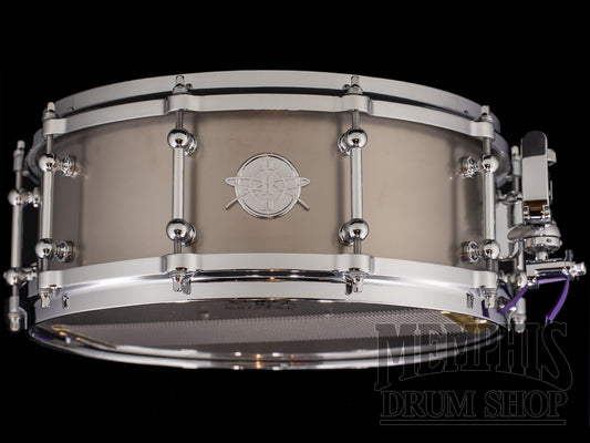 Dunnett Classic 14x5.5 Titanium Snare Drum with Die-Cast Hoops - Raw