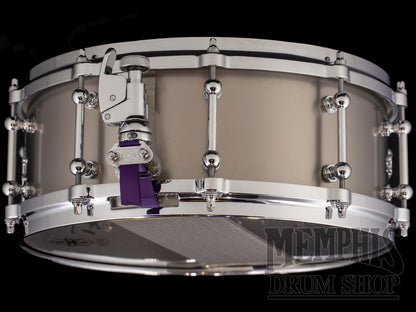 Dunnett Classic 14x5.5 Titanium Snare Drum with Die-Cast Hoops - Raw