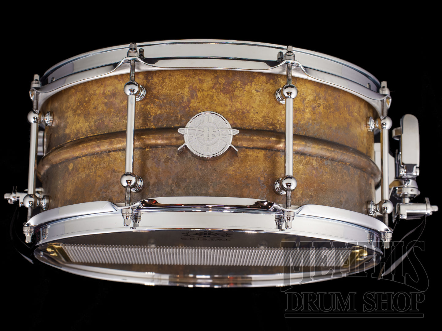 Dunnett Classic 14x6.5 Model 2N Brass Snare Drum - Antique Patina