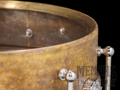 Dunnett Classic 14x6.5 Model 2N Brass Snare Drum - Antique Patina