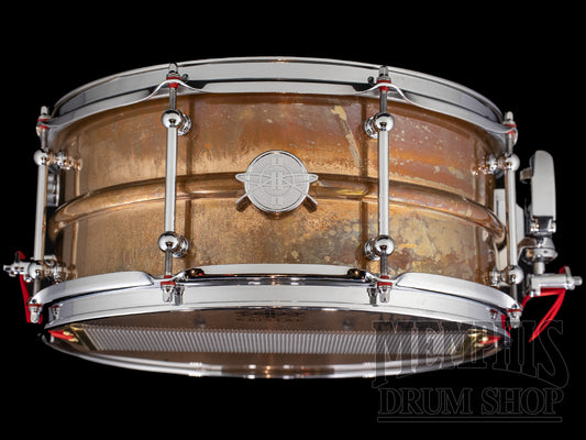 Dunnett Classic 14x6.5 Model 2N Bronze Snare Drum - Antique Patina
