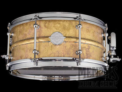 Dunnett Classic 14x6.5 Model 2N Brass Snare Drum - Antique Patina