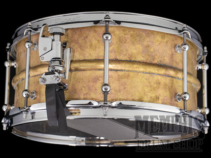 Dunnett Classic 14x6.5 Model 2N Brass Snare Drum - Antique Patina