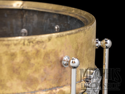 Dunnett Classic 14x6.5 Model 2N Brass Snare Drum - Antique Patina