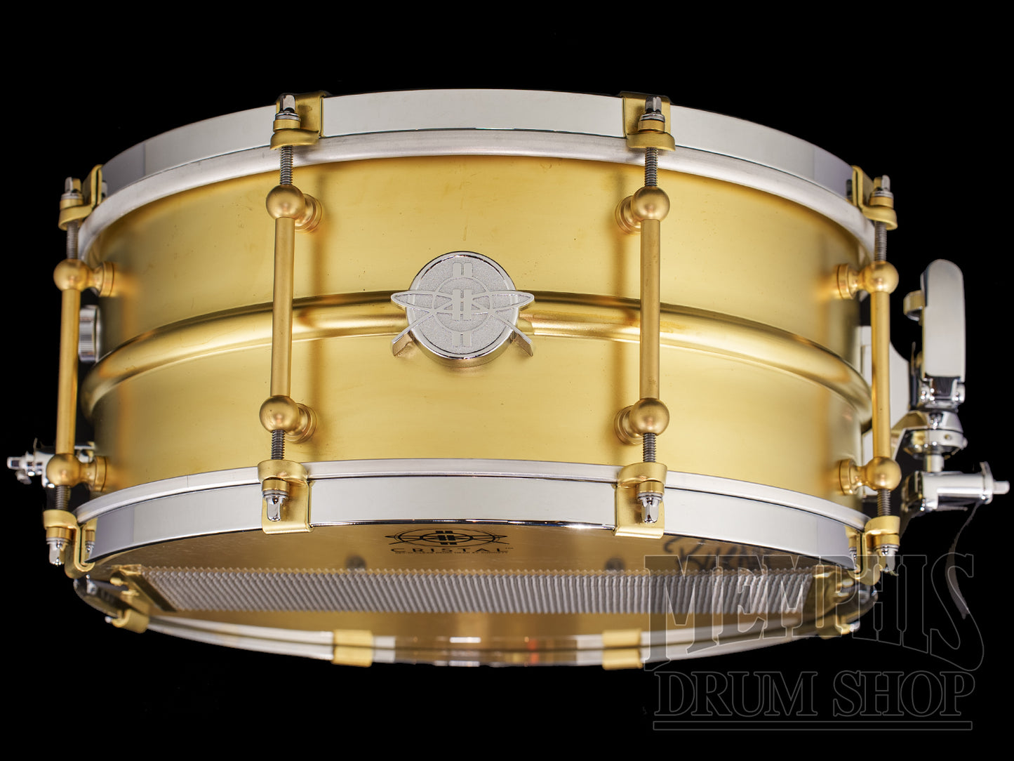 Dunnett Classic 14x6.5 Model 2N Brass Snare Drum with Cold-Rolled Hoops