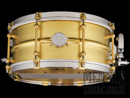 Dunnett Classic 14x6.5 Model 2N Brass Snare Drum with Cold-Rolled Hoops