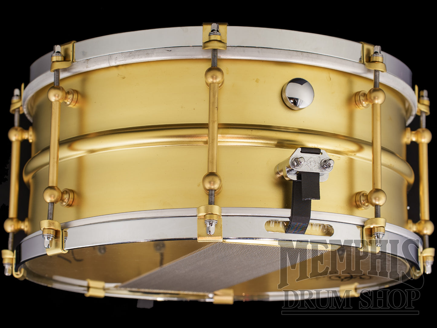 Dunnett Classic 14x6.5 Model 2N Brass Snare Drum with Cold-Rolled Hoops