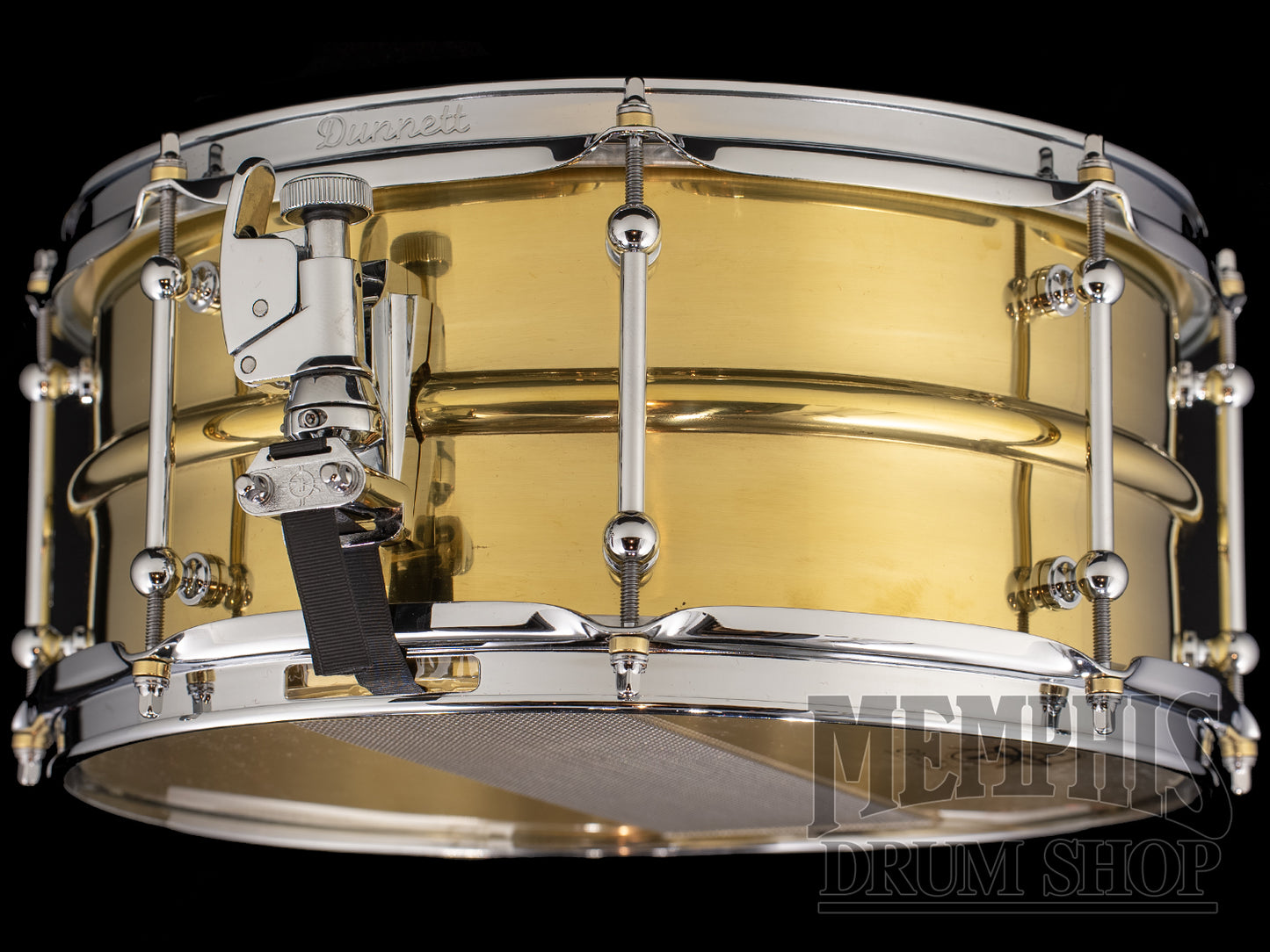 Dunnett Classic 14x6.5 Model 2N Brass Snare Drum - Polished