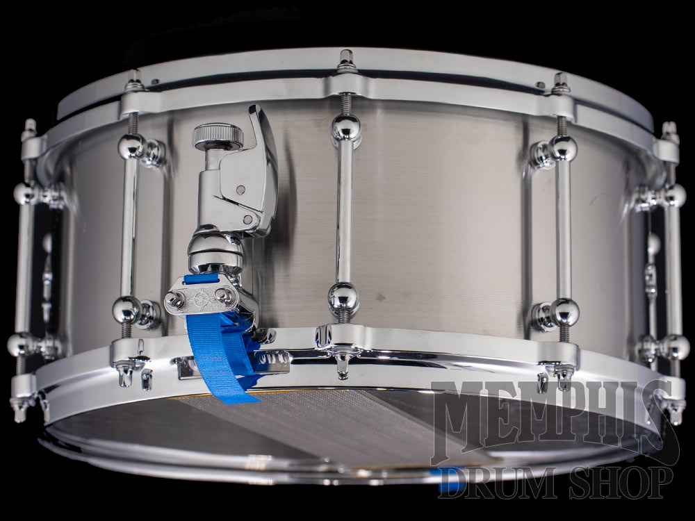 Dunnett Classic 14x6.5 Carbon Steel Sledge Snare Drum with Die-Cast Hoops - Polished