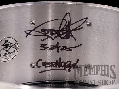 Dunnett Classic 14x6.5 Carbon Steel Sledge Snare Drum with Die-Cast Hoops - Polished