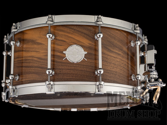 Dunnett Classic 14x7 Monoply Solid Walnut Snare Drum with Cold Rolled Hoops - Matte Natural