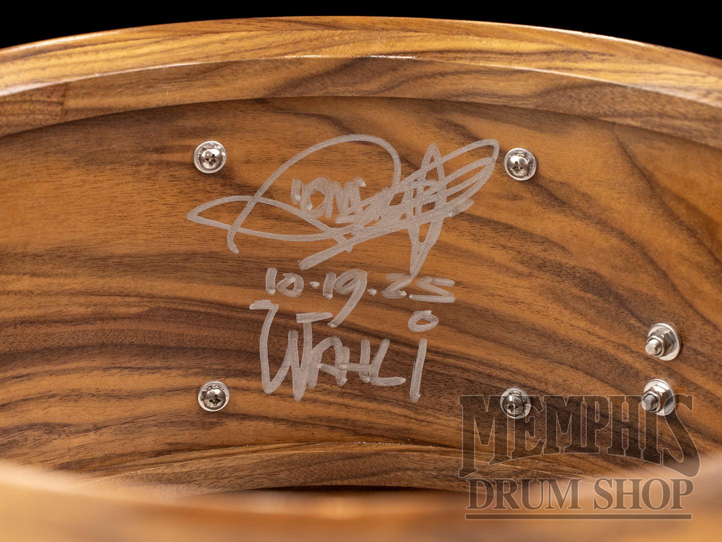 Dunnett Classic 14x7 Monoply Solid Walnut Snare Drum with Cold Rolled Hoops - Matte Natural