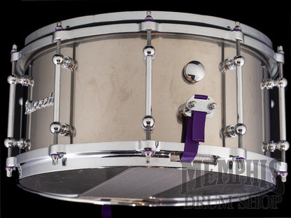 Dunnett Classic 14x7 Titanium Snare Drum with 10 Lugs and Die-Cast Hoops - Polished