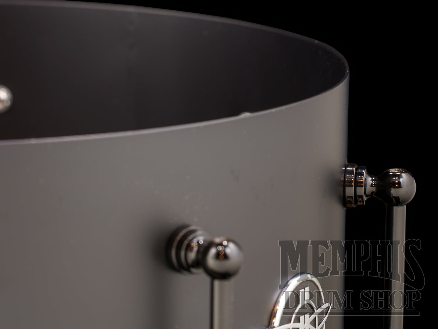 Dunnett Classic 14x7 Titanium Tourbillon Snare Drum with Engraved Acacia Metal Wood Hoops
