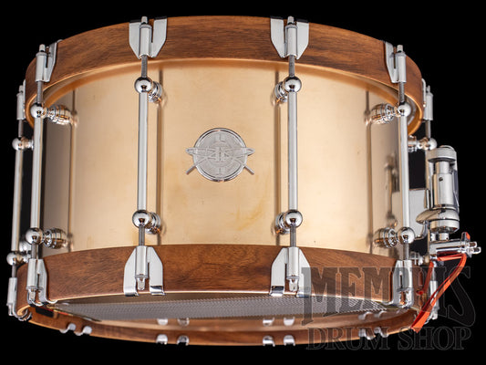 Dunnett Classic 14x8 Model K Kast Bronze Snare Drum with Acacia Metal Wood Hoops