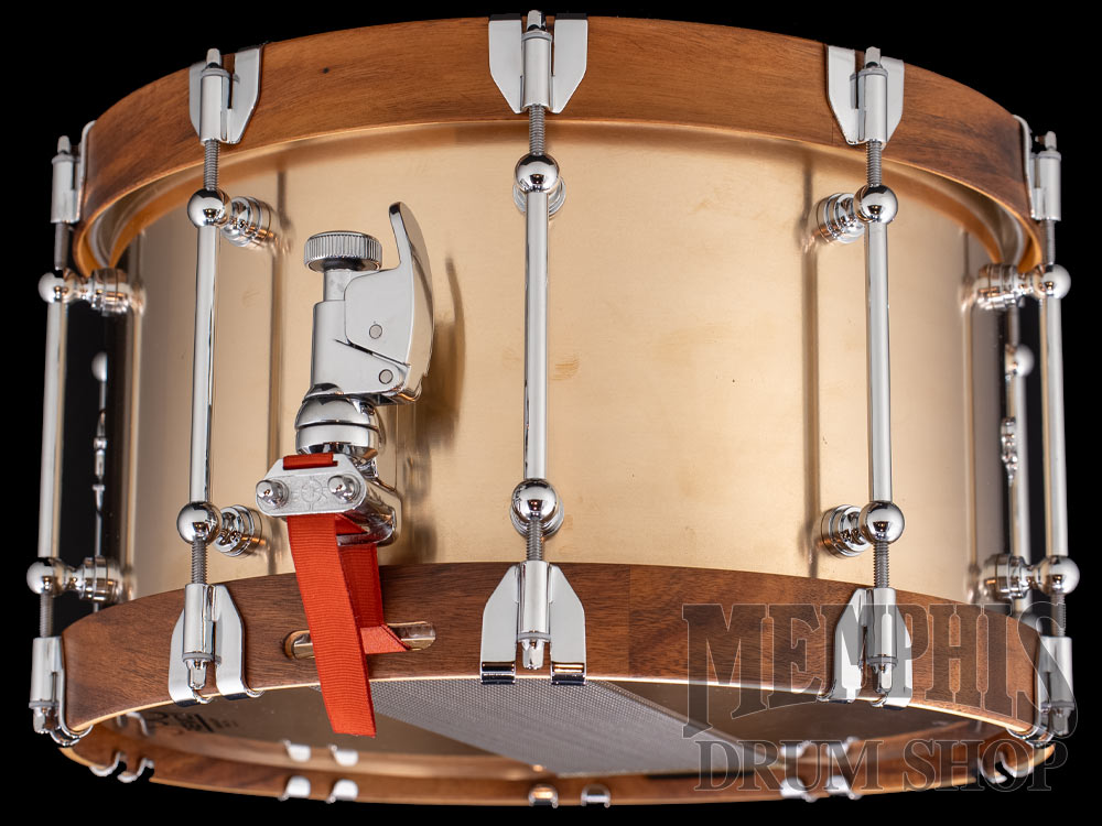 Dunnett Classic 14x8 Model K Kast Bronze Snare Drum with Acacia Metal Wood Hoops