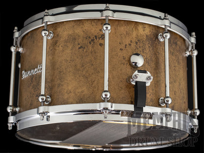 Dunnett Classic 14x8 Model K Kast Bronze Snare Drum with Die-Cast Hoops - Lucky Penny Patina