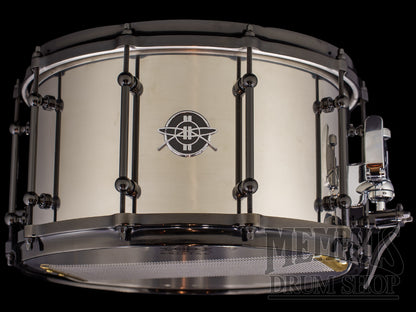 Dunnett Classic 14x8.0 Stainless Steel Snare Drum with Black Chrome Hardware - Polished