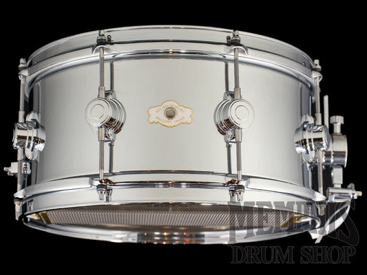 George H. Way 14x7 Hollywood Chrome Over Brass Snare Drum