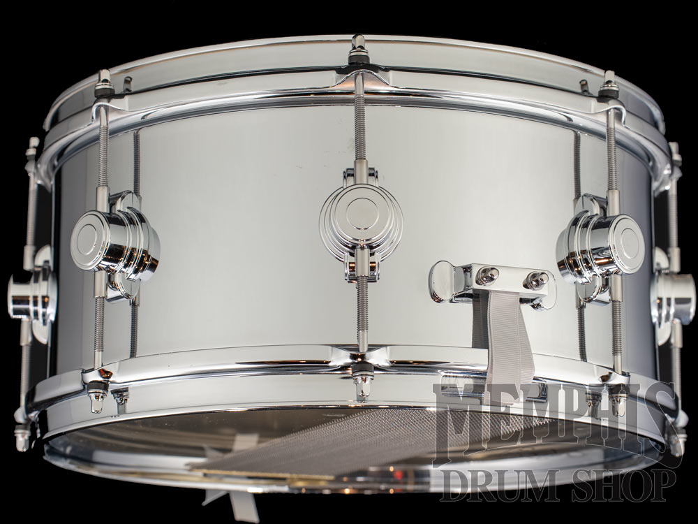 George H. Way 14x7 Hollywood Chrome Over Brass Snare Drum