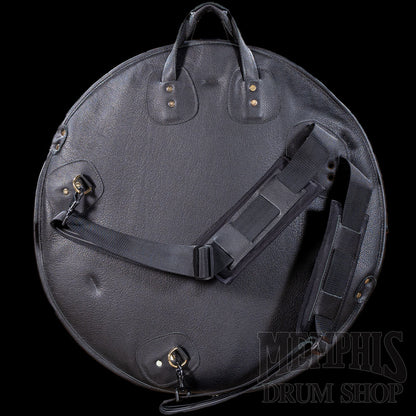 Glenn Cronkhite 24” Leather Cymbal Bag - Pebbled Black