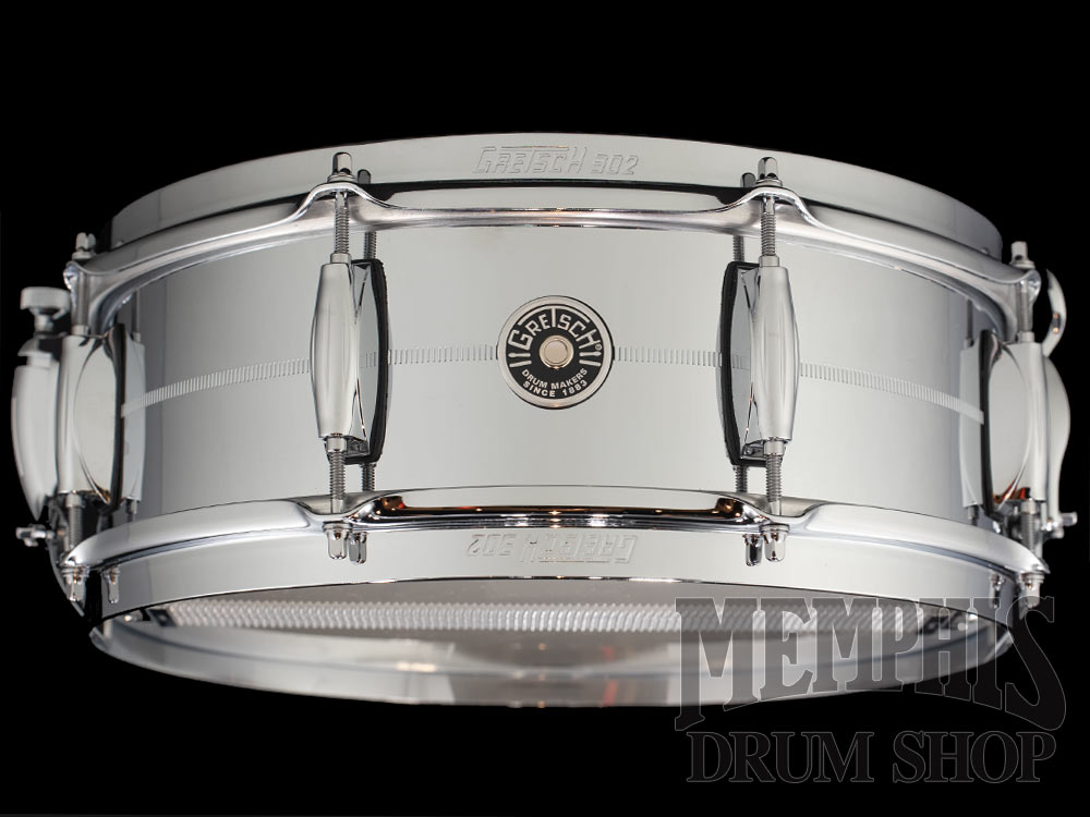 Gretsch 14x5 Brooklyn Chrome Over Brass Snare Drum