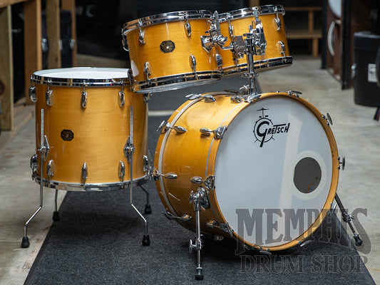 Vintage Gretsch 80s Maple Drum Set 22/12/13/18 - Natural Satin