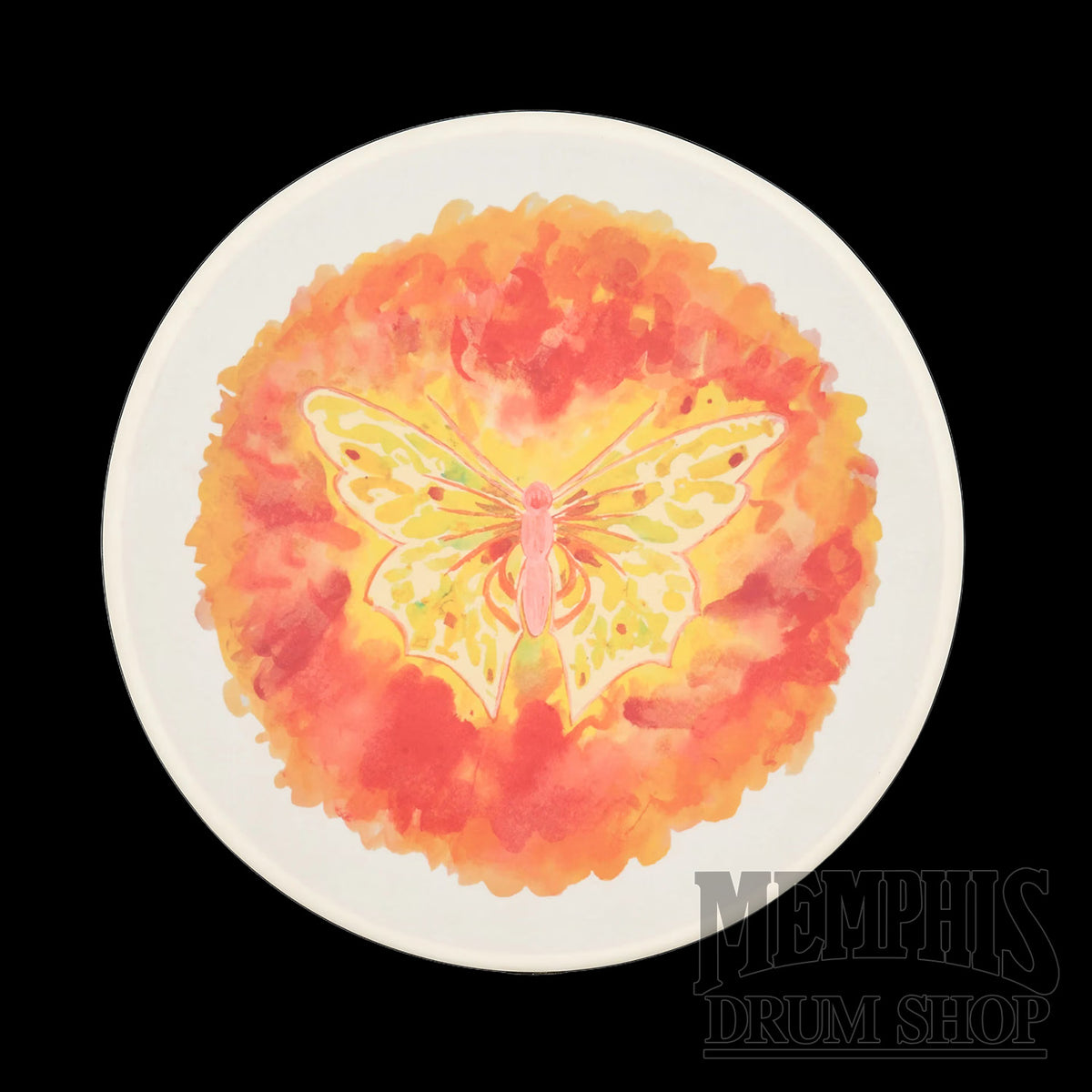 LP Sound Vibrations 16" Frame Drum - Orange Butterfly