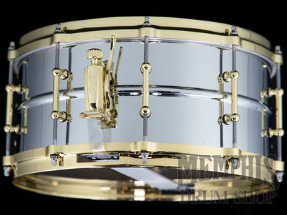 Ludwig 14x6.5 Chrome Over Brass Snare Drum with Tube Lugs