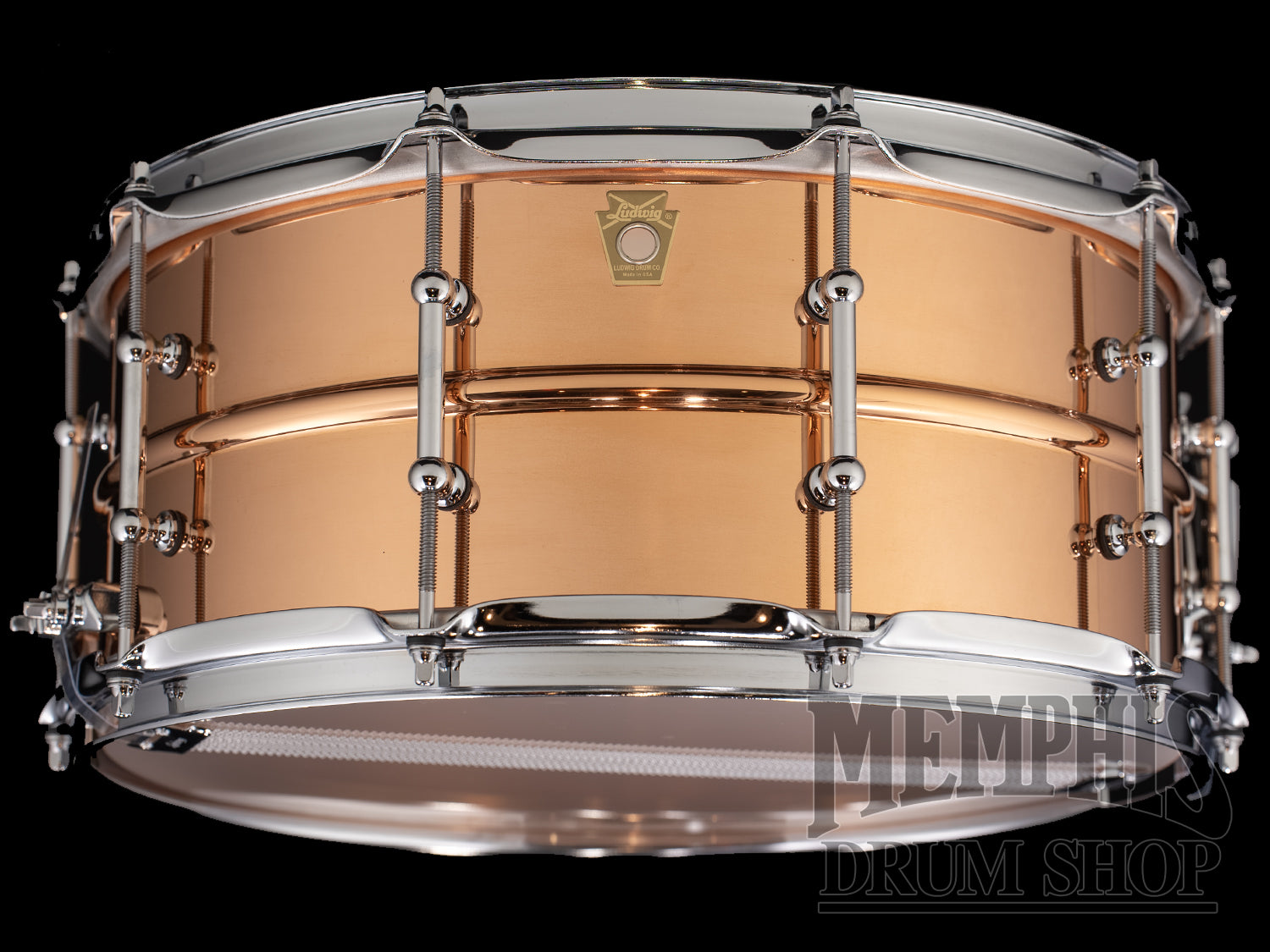 Ludwig 14x6.5 Copperphonic Snare Drum with Tube Lugs (LC662T