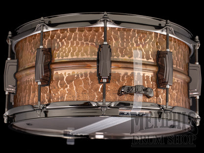 Ludwig 14x6.5 Raw Copperphonic Hammered Snare Drum with Black Nickel Hardware