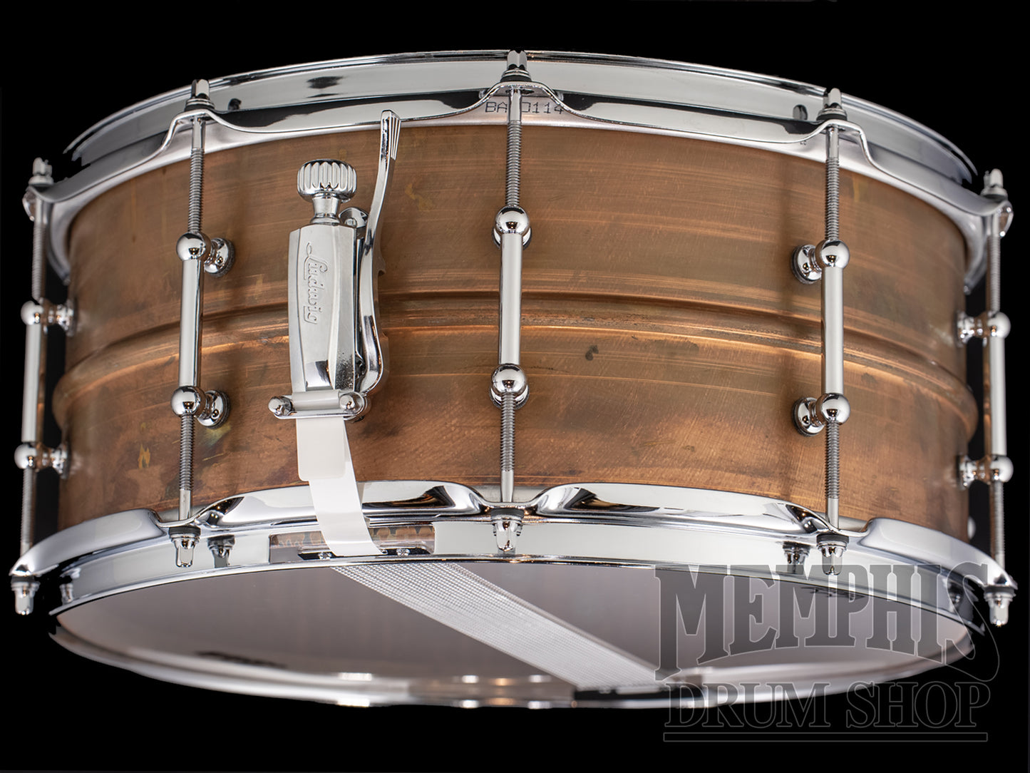 Ludwig 14x6.5 Raw Copperphonic Snare Drum with Tube Lugs