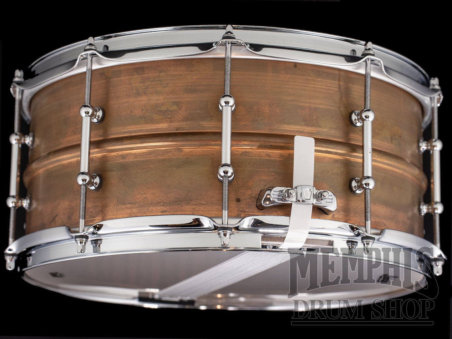 Ludwig 14x6.5 Raw Copperphonic Snare Drum with Tube Lugs