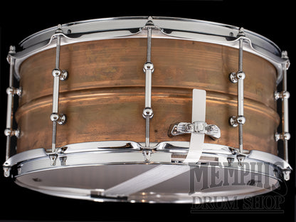 Ludwig 14x6.5 Raw Copperphonic Snare Drum with Tube Lugs