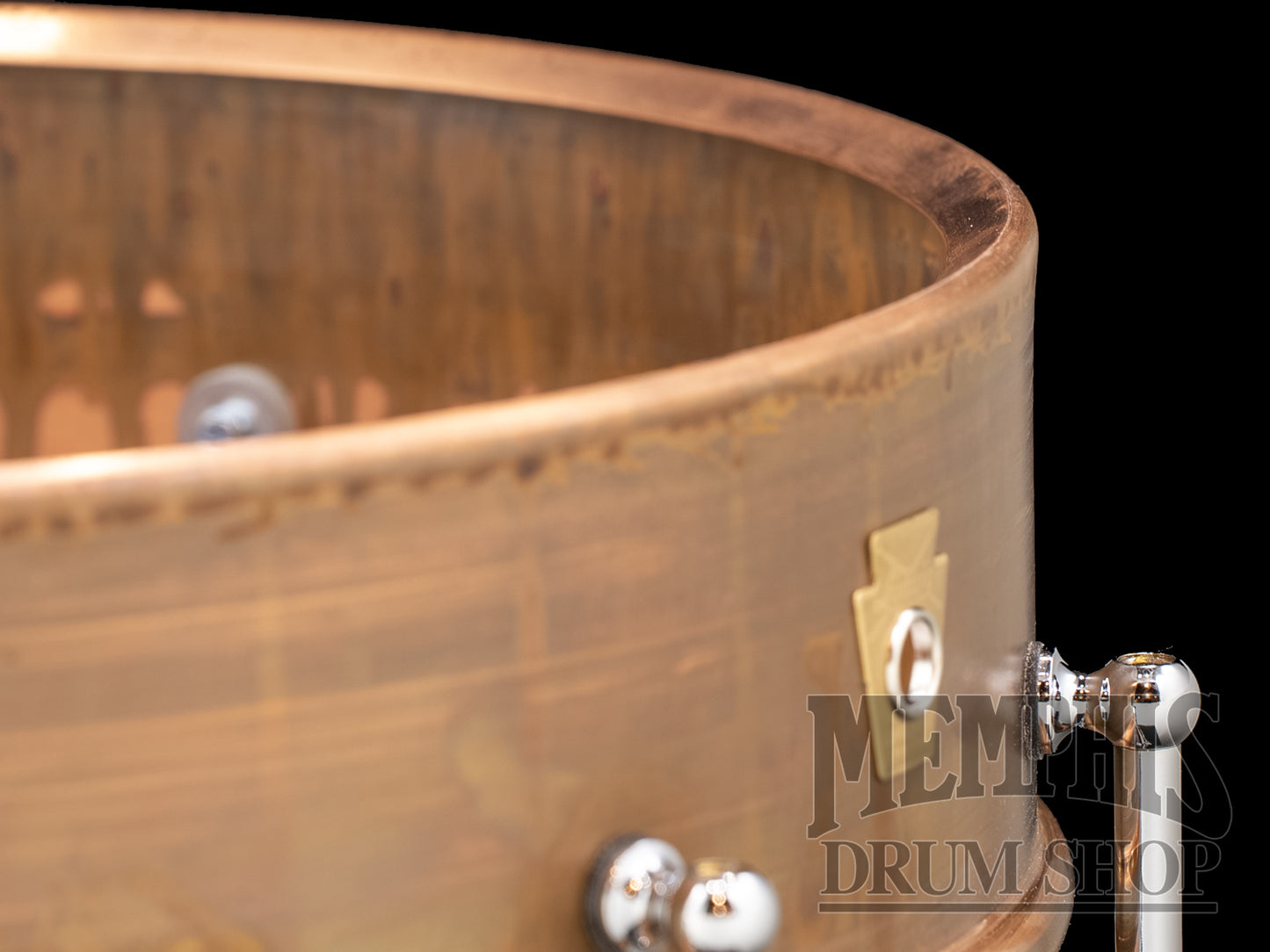 Ludwig 14x6.5 Raw Copperphonic Snare Drum with Tube Lugs
