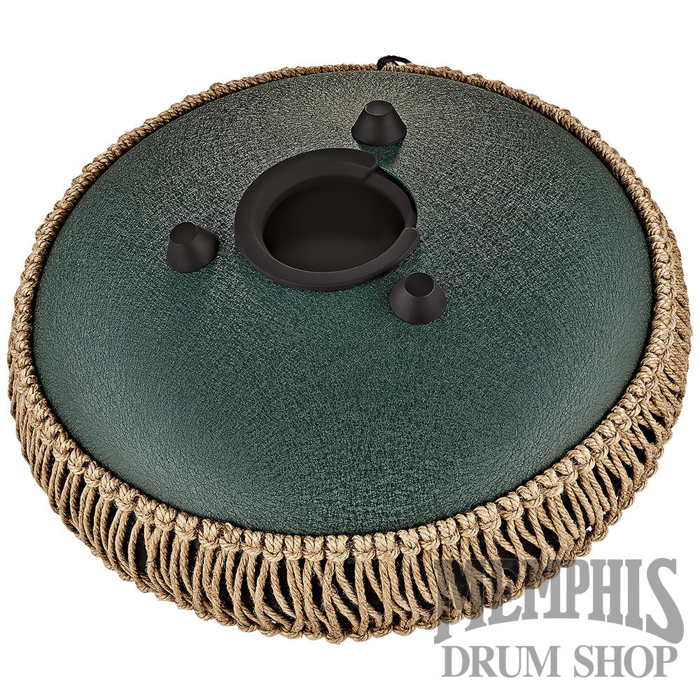 Meinl 10” Medium Octave Steel Tongue Drum F# Minor 8 Notes 432Hz - Dark Green