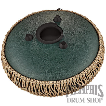 Meinl 10” Medium Octave Steel Tongue Drum F# Minor 8 Notes 432Hz - Dark Green
