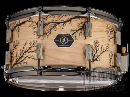 Noble & Cooley 13x7 Horizon Series Fractal Snare Drum - Natural Satin