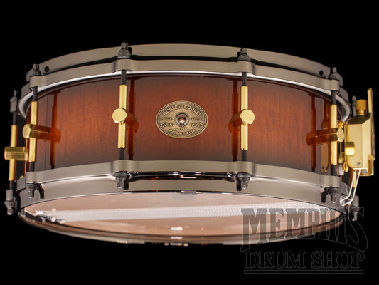 Noble & Cooley 14x5.5 Special Edition Curly Maple Snare Drum - Honey Maple Black Burst