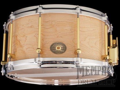 Noble & Cooley 14x7 Special Edition Solid Shell Classic Curly Maple Snare Drum with Die-cast Hoops