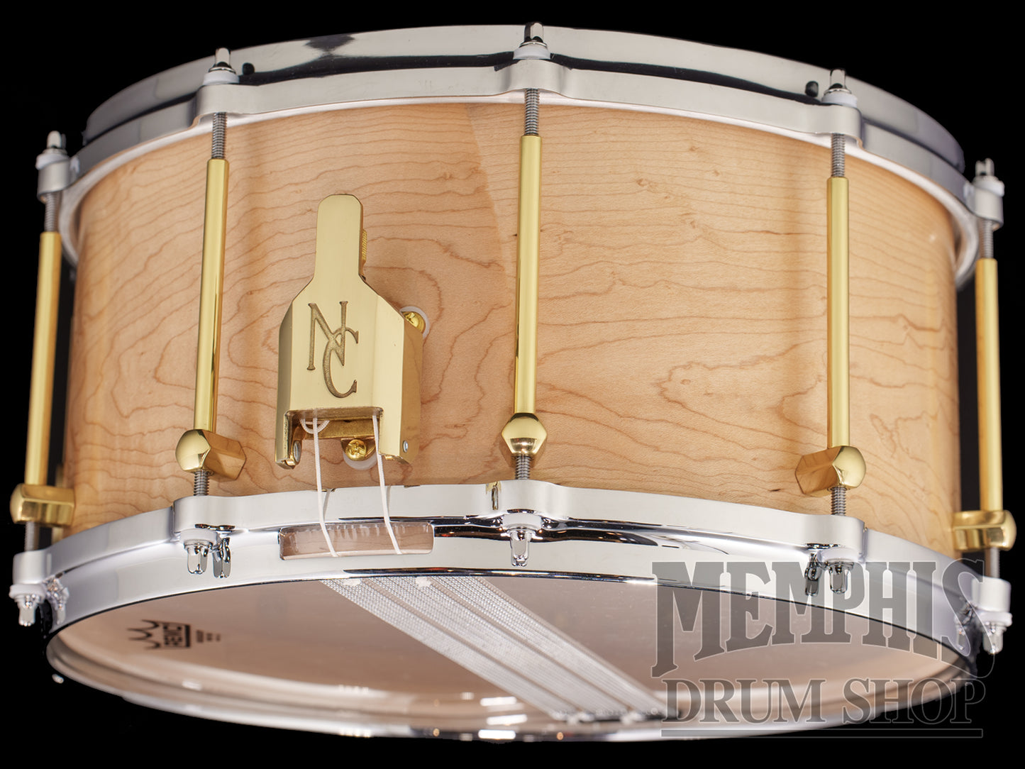 Noble & Cooley 14x7 Special Edition Solid Shell Classic Curly Maple Snare Drum with Die-cast Hoops