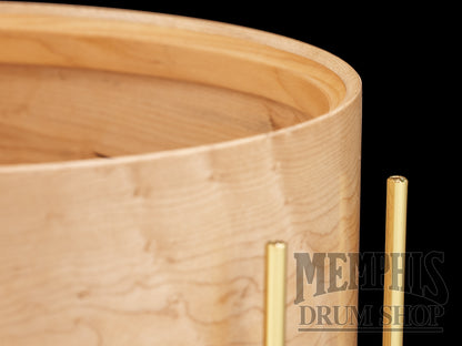Noble & Cooley 14x7 Special Edition Solid Shell Classic Curly Maple Snare Drum with Die-cast Hoops