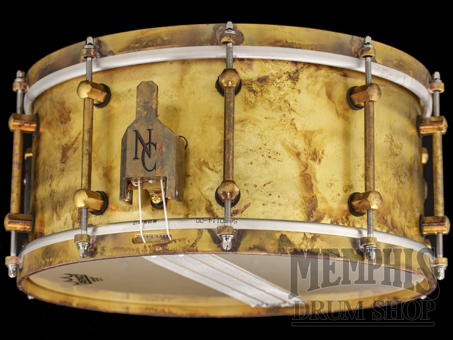 Noble & Cooley 14x6.5 Special Edition Ebenor Primitive Brass Snare Drum