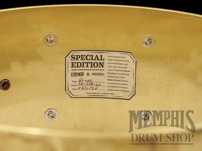 Noble & Cooley 14x6.5 Special Edition Ebenor Primitive Brass Snare Drum