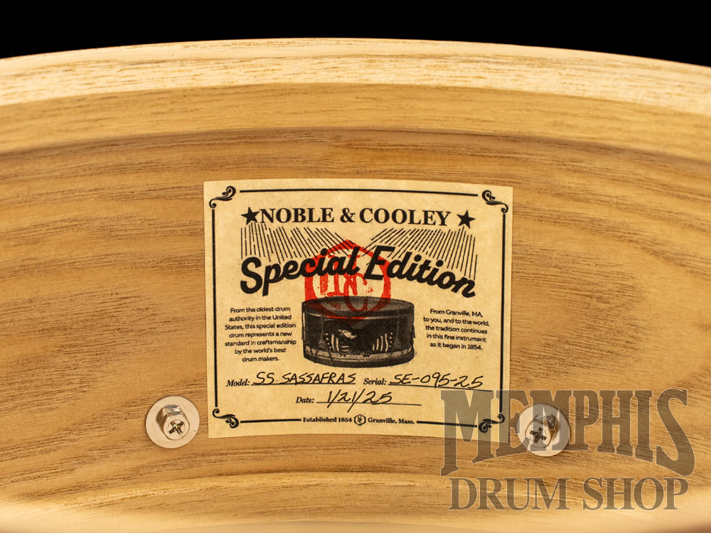 Noble & Cooley 14x6 Special Edition Solid Shell Classic Sassafras Snare Drum