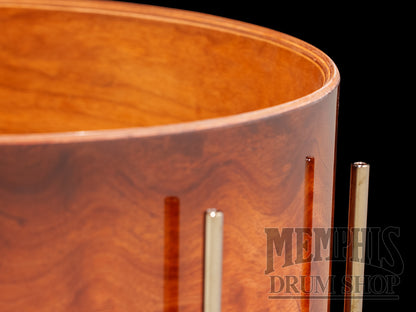 Noble & Cooley 14x7 Special Edition Bubinga/Cherry Snare Drum - Honey Maple Walnut Burst Gloss