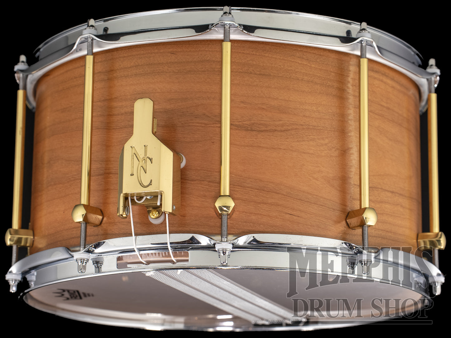 Noble & Cooley 14x8 Solid Shell Classic Cherry Snare Drum - Natural Satin Oil